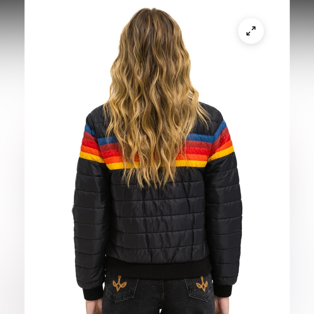 **SOLD** Aviator Nation 5 Stripe Jacket - Picture 4 of 4